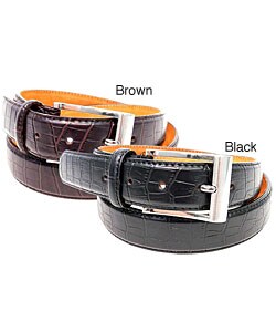 Boston Traveler Men's Croc Finish Belts