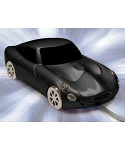 Logisys Black T-coupe Optical Mouse