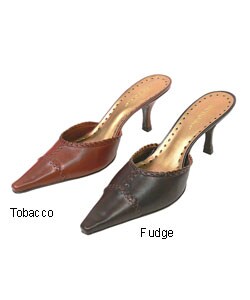 BCBGirls Western Leather Stitched Pointed Pumps