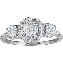 14k White Gold 1 1/4ct TDW Round Diamond Ring (G-H, I1)