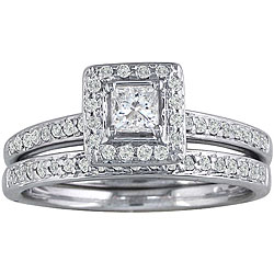 14k Gold 1/2ct TDW Diamond Bridal Ring Set (G-H/ I1)