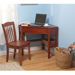 Wood Corner Computer Desk
