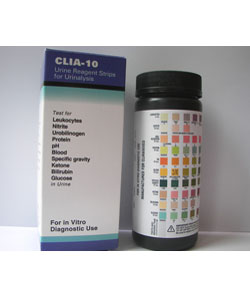 Urine Testing Strips-10-Parameter (2 Bottles of 100 Strips)