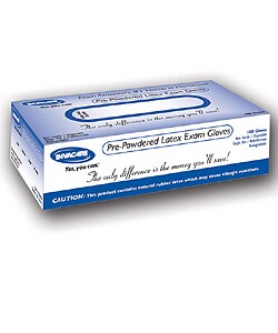 1000 Invacare Medium Prepowdered Latex Exam Gloves