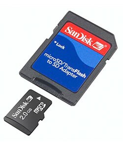 SanDisk 2GB Micro SD Card with Adapter