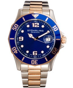 Stuhrling Original 'Clipper' Men's Diver Swiss Quartz Watch