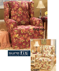 Sure Fit Savannah Washable Wing Chair Slipcover