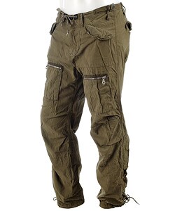 Ever Otsuki Men's Twill Drawstring Cargo Pants