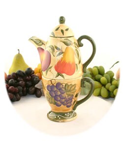 Tuscan Collection Hand-painted Tea for One Set