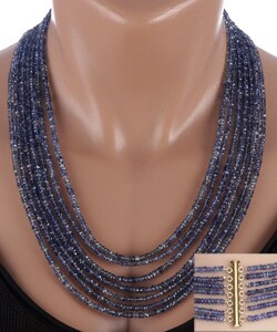 Iolite Multi-strand Necklace