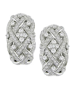18k White Gold 1 7/8ct TDW Diamond Earrings