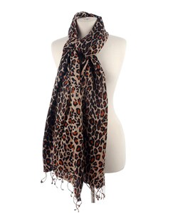 Himalaya Trading Co. Leopard Print Pashmina Wrap
