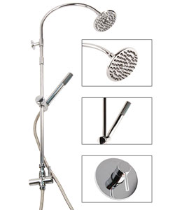 Fontaine Exposed Thermostatic Bathroom Tub and Shower Set