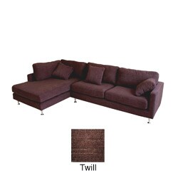 Preston Twill 2-piece Sectional Sofa