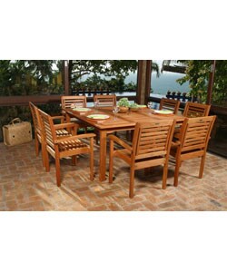 Eucalyptus 9-piece Patio Dining Set