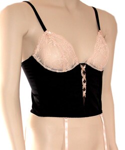 JLo Black and Ivory Bustier