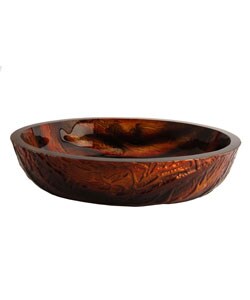 Fontaine Molten Lava Glass Vessel Bathroom Sink