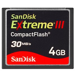 Sandisk Extreme III 4GB Compack Flash (CF) Card