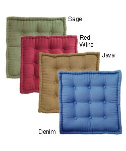 25-inch Floor Pillow with Button Tufts