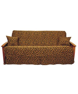 Tapestry Full-sized Futon Cheetah Slip Cover Set
