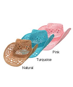 Adi Designs Colored Lace Toyo Cowboy Hat