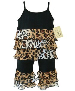 JoJo Designs Leopard Print 2-piece Rhumba Outfit