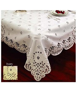 Cut Work Design Embroidered Tablecloth