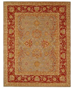 Handmade Tribal Grey Wool Rug (9' x 12')