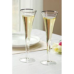 Trumpet Toasting Flutes (Set of 2)