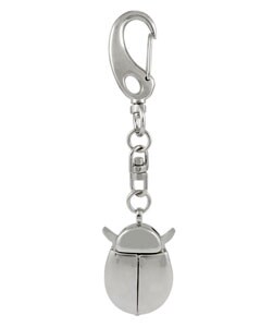 Geneva Platinum Ladybug Keychain Watch
