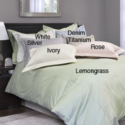 Royal Velvet Dot 330 Thread Count Duvet Cover Set