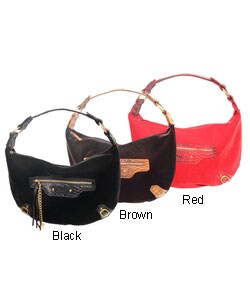 XOXO Velvet West Broadway Hobo Bag