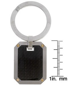 14k Gold, Carbon Fiber, and Steel Key Chain