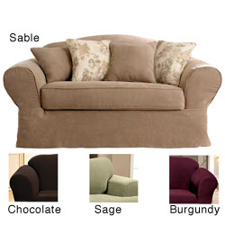 Sure Fit Suede Supreme Washable Sofa Slipcover