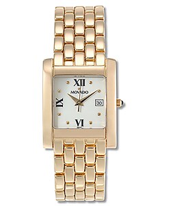 Movado Luko Men's 14k Gold Quartz Watch