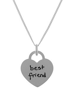 Sterling Silver Tween Best Friend Necklace