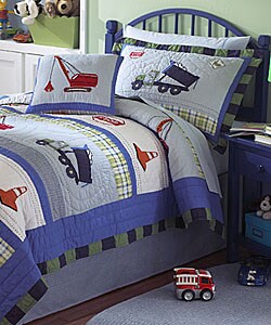 Trucks at Work Quilt Set