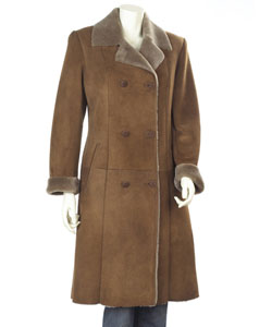Aston Double-breasted Women's Shearling Coat