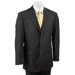 Massimo Genni Men's 2-button Wool Charcoal Suit