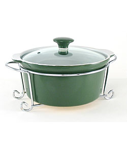 Mayfair & Jackson Round Green Casserole Dish