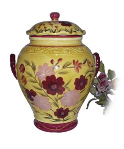 Floral Garden Cookie Jar