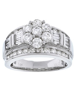 14k White Gold 2ct TDW Diamond Bridal Ring (G-H, I1-I2)