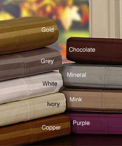 Luxury 1000 Thread Count Dobby Stripe Cotton Sheet Set