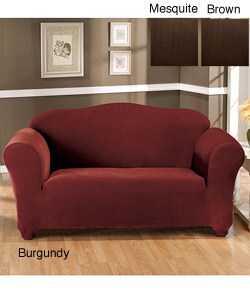Stretch Velvet Washable Loveseat Slipcover