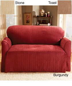 Textured Stripe Sofa Slipcover