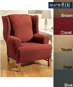 Sure Fit Stretch Modern Wing Chair Slipcover