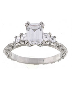 Tacori Platinum CZ 1/2ct TDW Diamond Wedding Ring