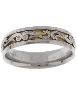 Tacori Platinum 18k Gold Men's Wedding Band