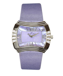 August Steiner Women's 'Versaci'  Purple Watch