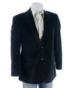 Perry Ellis Men's Velvet Two-button Blazer